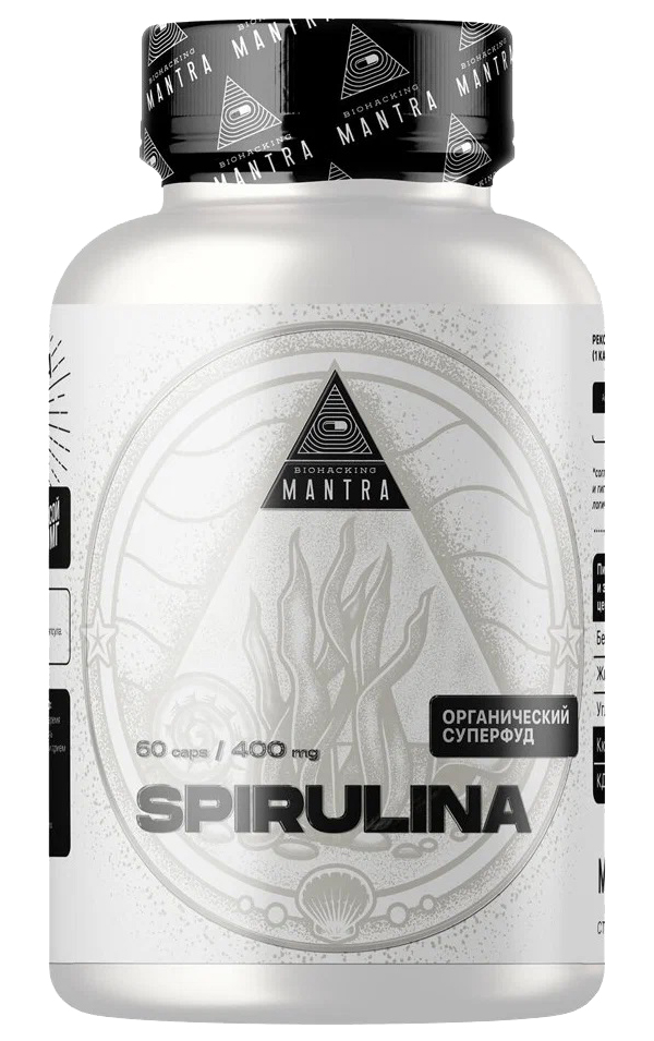 фото Spirulina капсулы 60 шт. biohacking mantra