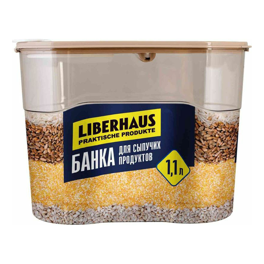 фото Банка для сыпучих продуктов liberhaus 1,1 л