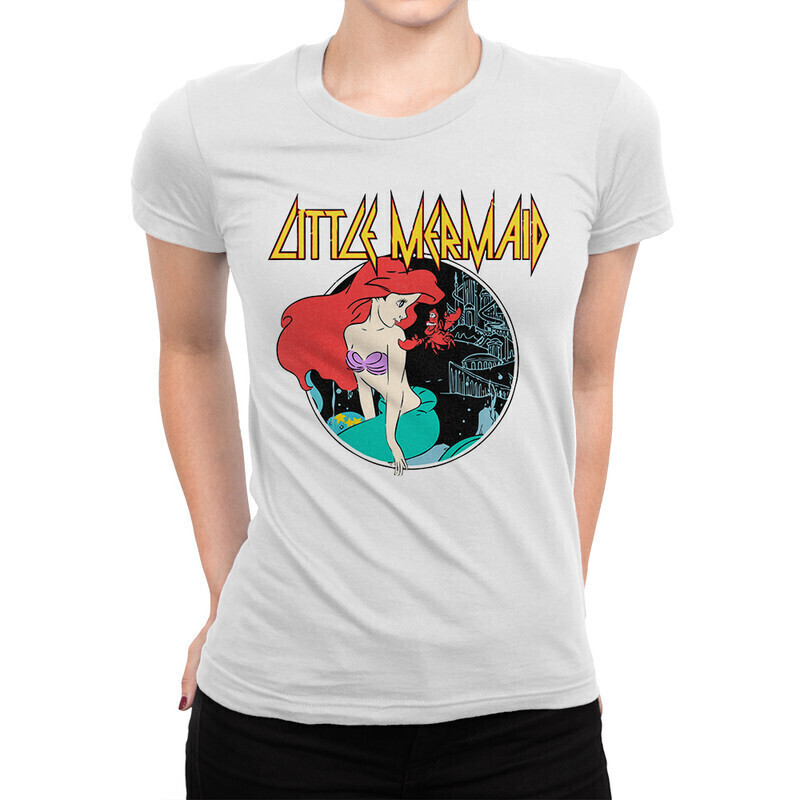 

Футболка женская Dream Shirts Русалочка Ариэль Женская 10007061 белая S, Русалочка Ариэль Женская 10007061