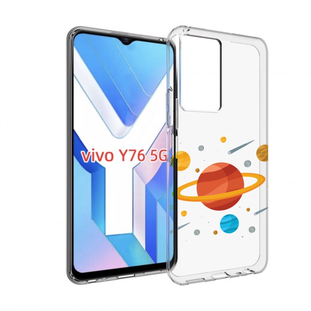 

Чехол MyPads Планета-Сатурн для Vivo Y76 5G, Прозрачный, Tocco