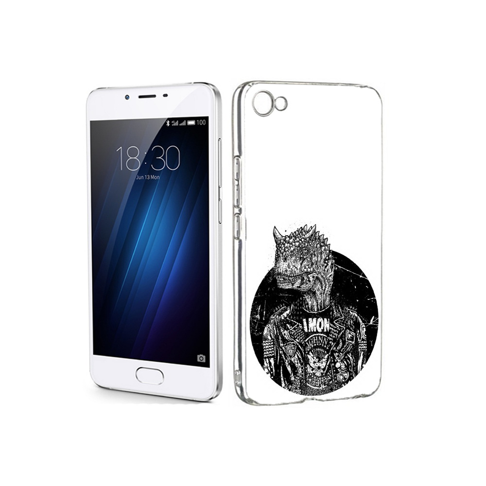 

Чехол MyPads Tocco для Meizu U20 динозавр в куртке (PT50622.85.328), Прозрачный, Tocco