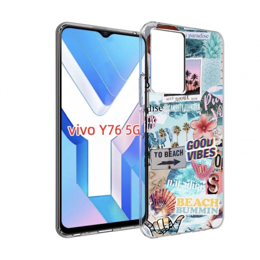 

Чехол MyPads Пляжи-постер для Vivo Y76 5G, Прозрачный, Tocco