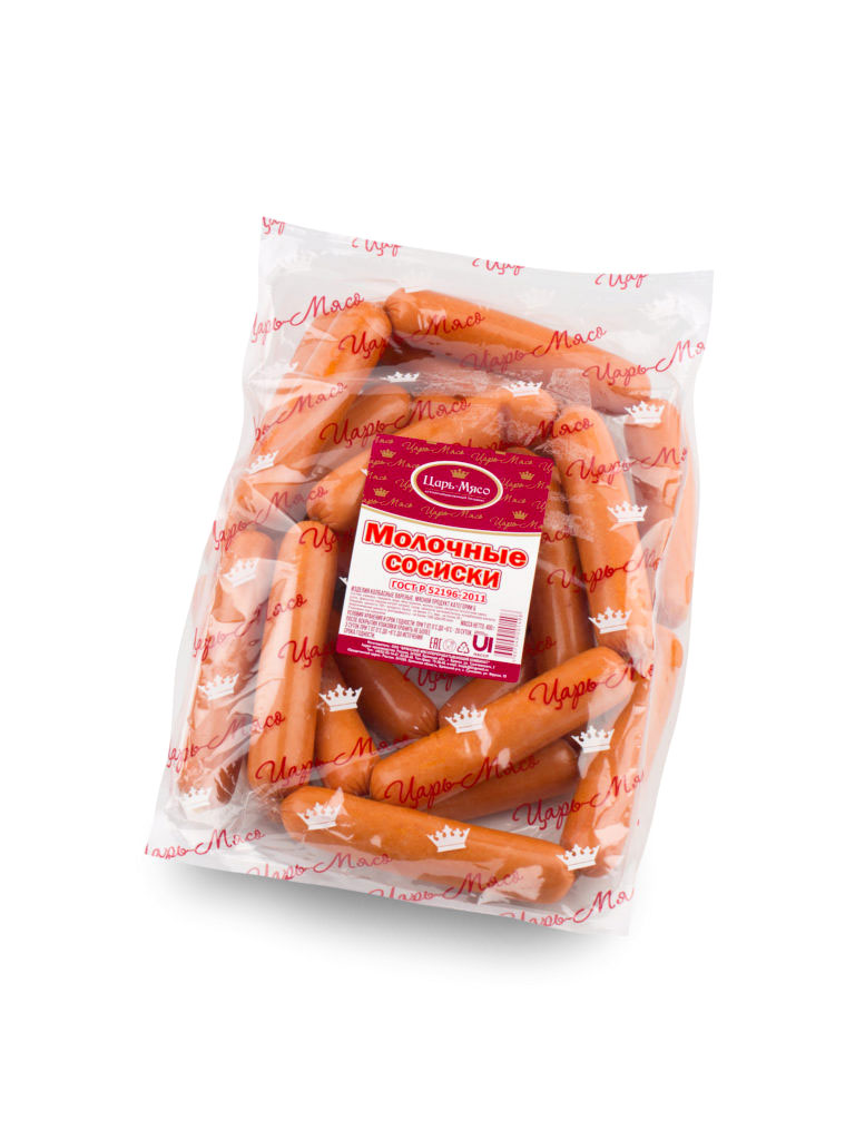 

Сосиски Царь-мясо Молочные 400 г