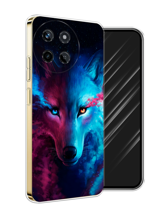 

Чехол Awog на Realme 11 4G "Волшебный волк", Голубой;розовый, 2515150-1
