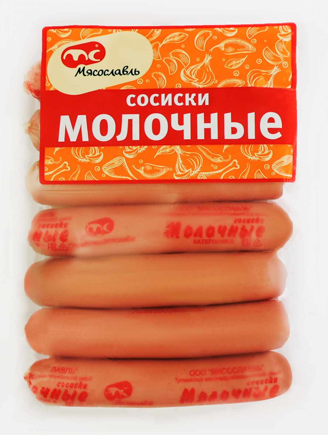 

Сосиски Мясославль Молочные 380 г