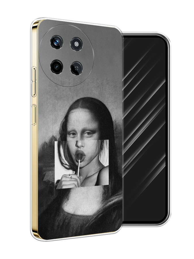 

Чехол Awog на Realme 11 4G "Mona Lisa sucking lollipop", Серый, 2515150-1