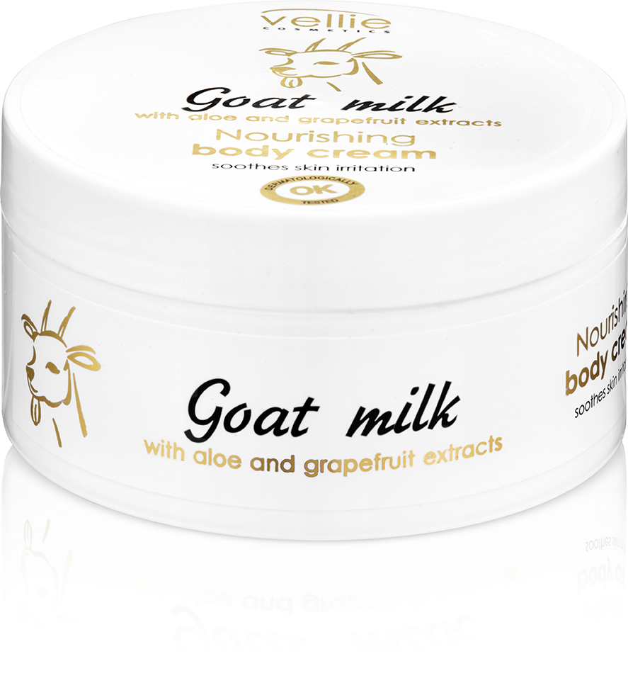 Крем для тела  Vellie Cosmetics Goat Milk Питательный,восстанавливающий 200мл джонсон беби масло алоэ 200мл