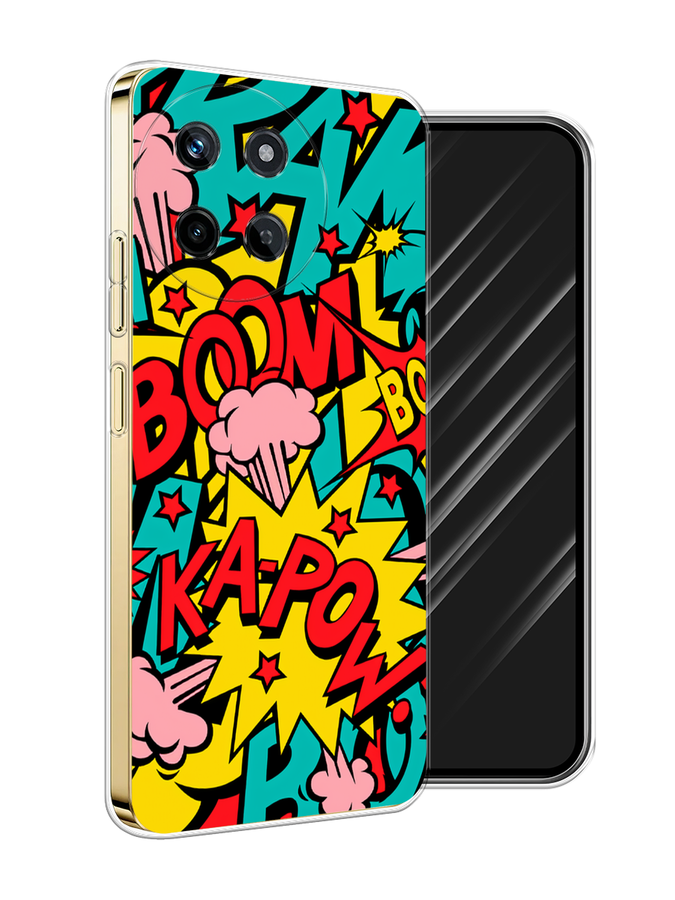 

Чехол Awog на Realme 11 4G "Постер pop art", Бирюзовый;желтый;красный, 2515150-1