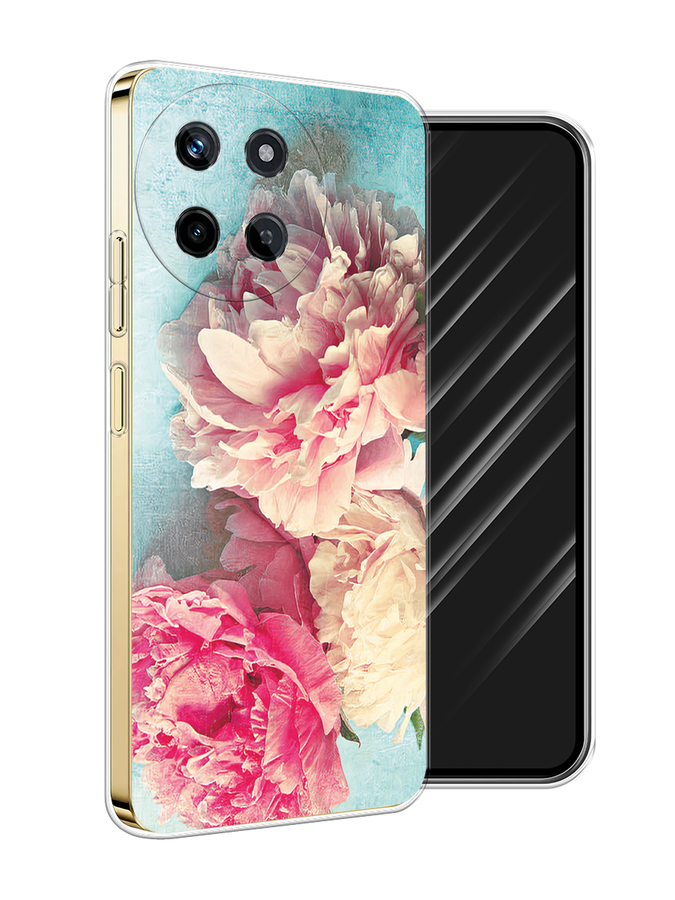

Чехол Awog на Realme 11 4G "Пионы new", Бирюзовый, 2515150-1