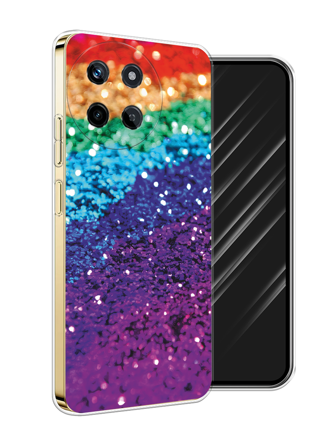 

Чехол Awog на Realme 11 4G "Блестящая радуга рисунок", Разноцветный, 2515150-1