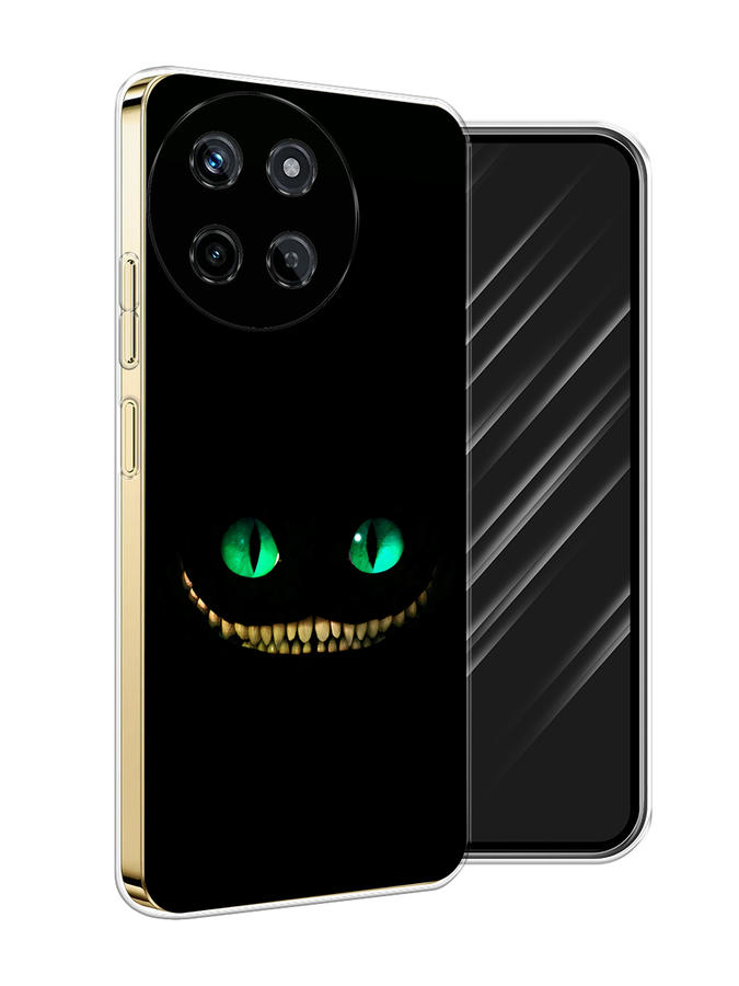 

Чехол Awog на Realme 11 4G "Зеленоглазый чеширский кот", Черный, 2515150-1