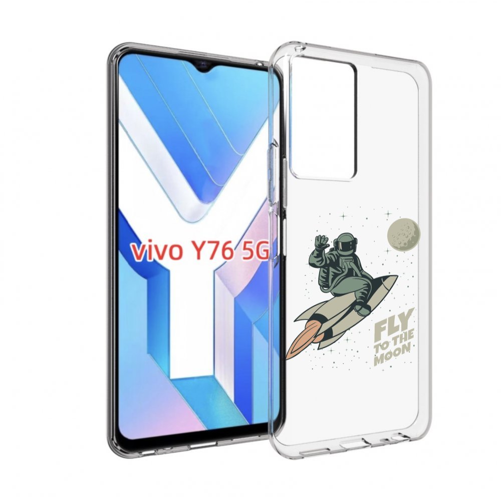 

Чехол MyPads Полет-на-Луну для Vivo Y76 5G, Прозрачный, Tocco