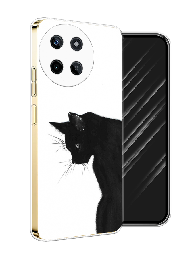 

Чехол Awog на Realme 11 4G "Black cat", Черный;белый, 2515150-1