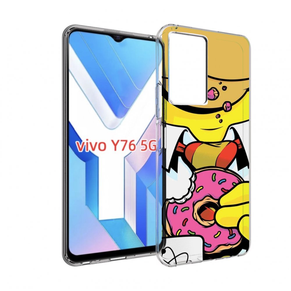 

Чехол MyPads Пончик для Vivo Y76 5G, Прозрачный, Tocco