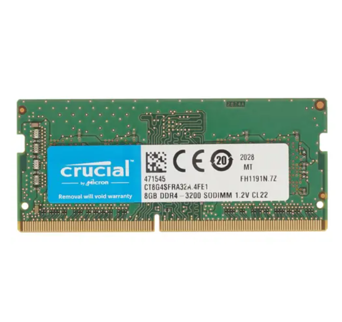 

Оперативная память Crucial, DDR4 1x8Gb, 3200MHz