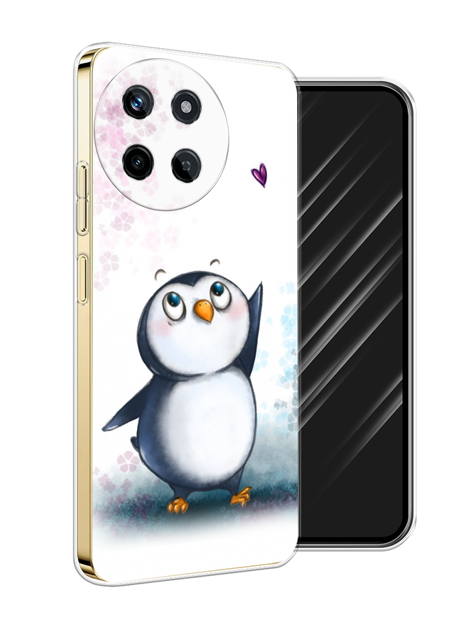 

Чехол Awog на Realme 11 4G "Пингвин и сердечко", Белый, 2515150-1