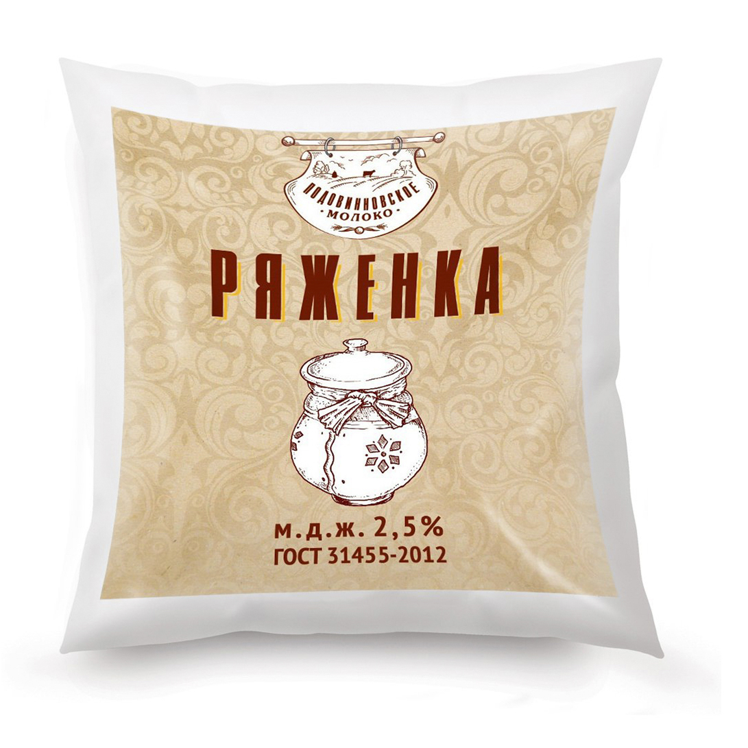 

Ряженка Подовинновское Молоко 2,5% 500 г