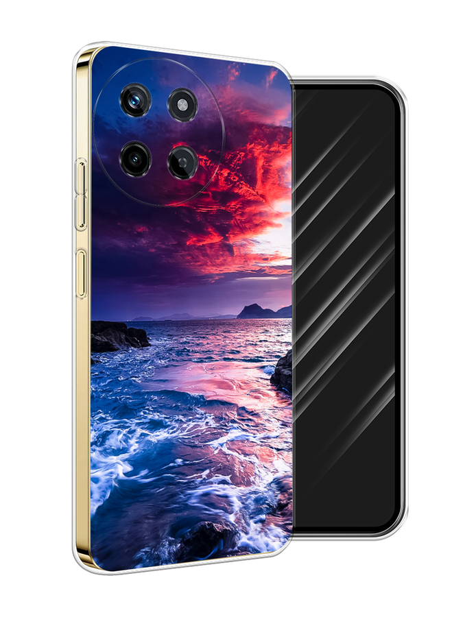 

Чехол Awog на Realme 11 4G "Волны 1", Розовый;синий, 2515150-1