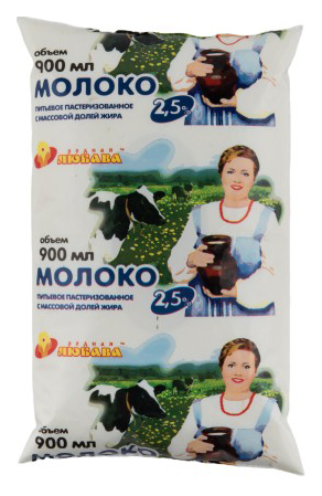 

Молоко 2,5% пастеризованное 900 мл Родная Любава