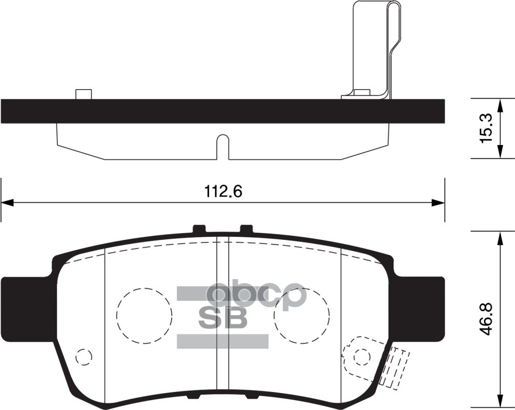 

Комплект тормозных колодок Sangsin brake SP1428
