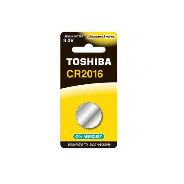 

Батарейкa TOSHIBA CR2016, 3 В в блистере 1 штука