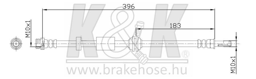 

Шланг тормозной K&K ft0231