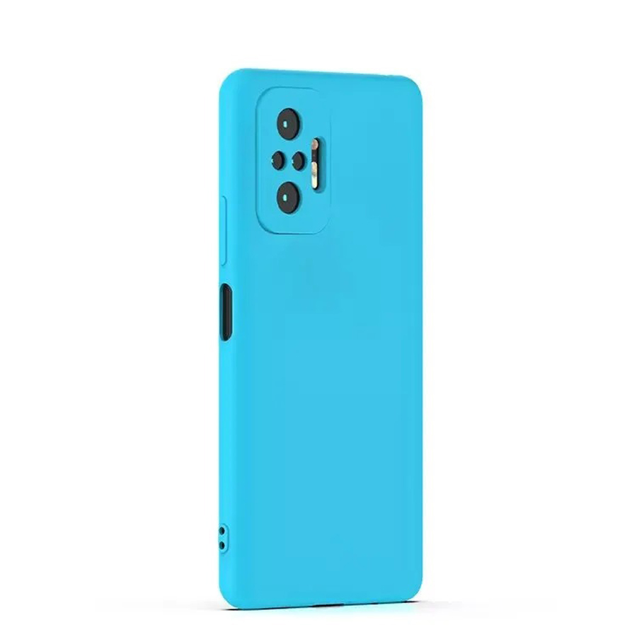 Силиконовый чехол для Xiaomi Redmi Note 10S/Poco M5s, бирюзовый