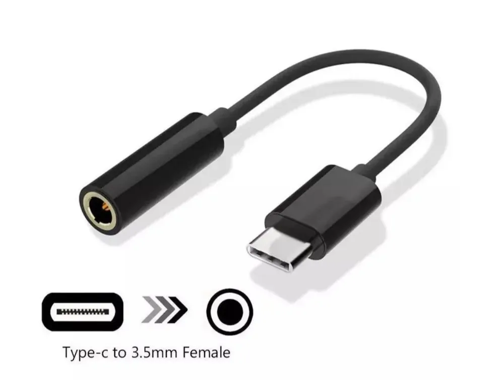 Адаптер Quivira USB Type-C - AUX Jack 3.5 вилка-розетка 0.06м (JACK3.5b)