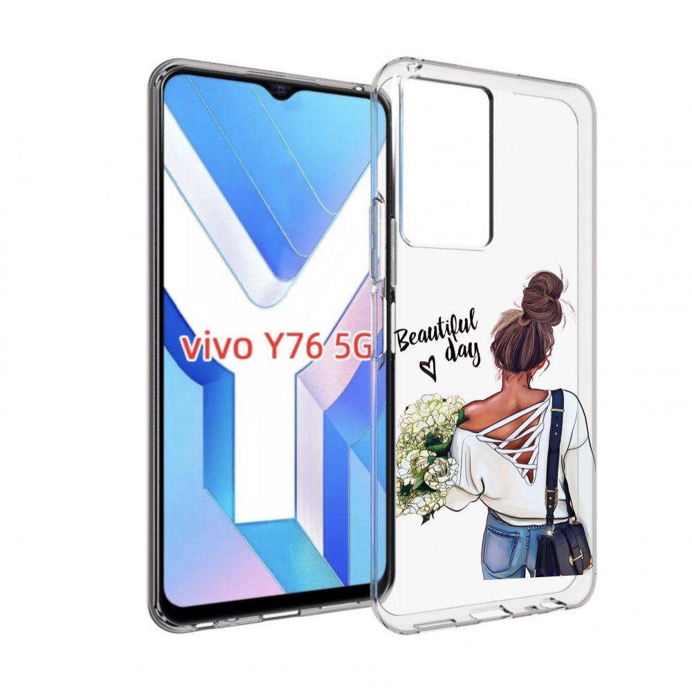 

Чехол MyPads Прекрасный-день для Vivo Y76 5G, Прозрачный, Tocco