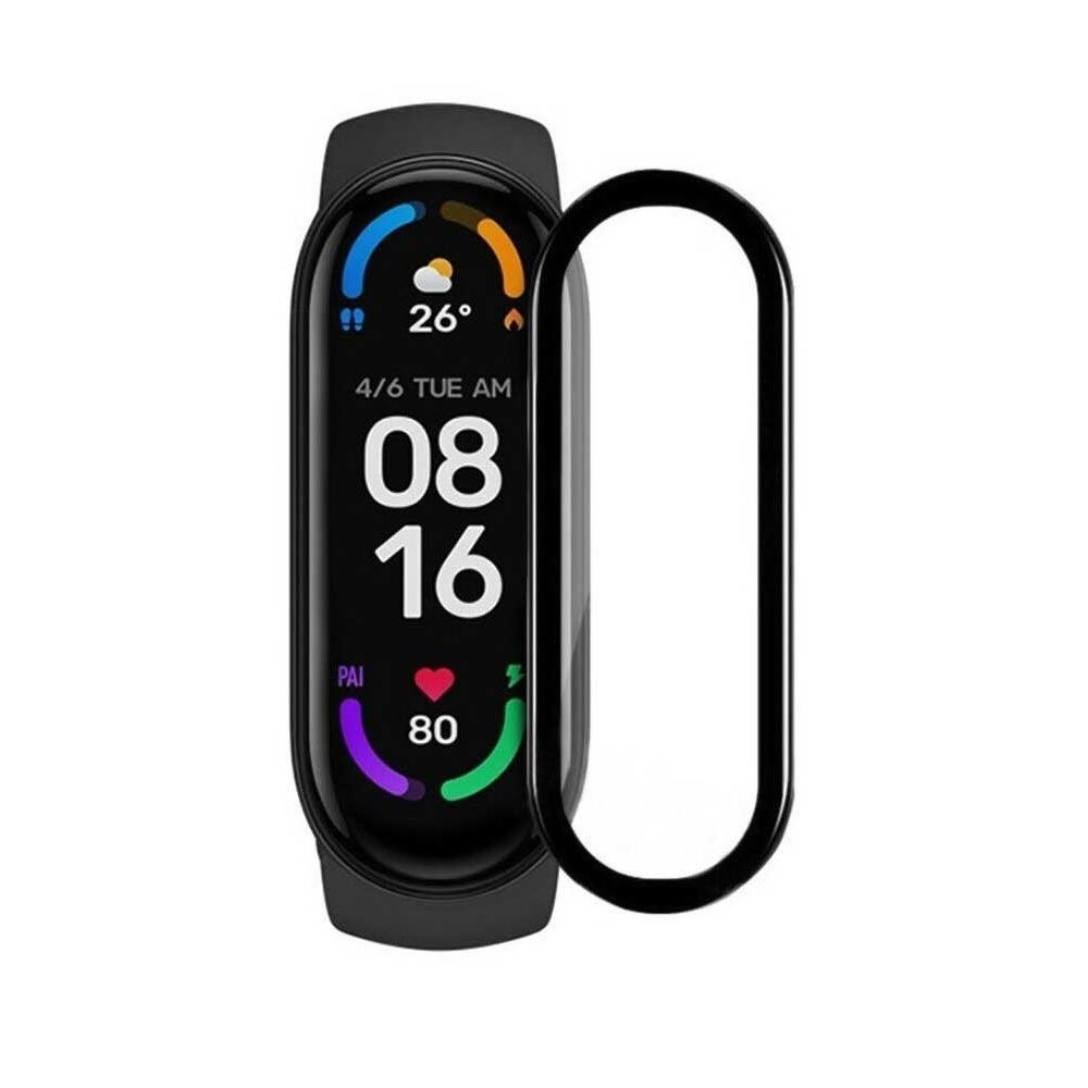 Керамическая защитная пленка на экран смарт-часов Xiaomi Mi Band 7NFC - 2 штуки 450₽