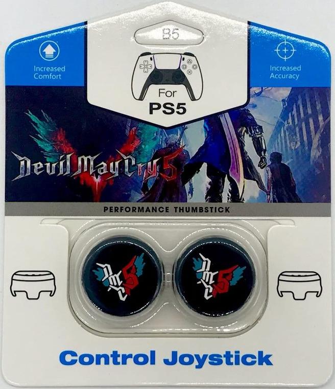 

Низкие накладки на стики CQC Devil May Cry 5 для геймпада DualSense, Белый;голубой;красный;черный