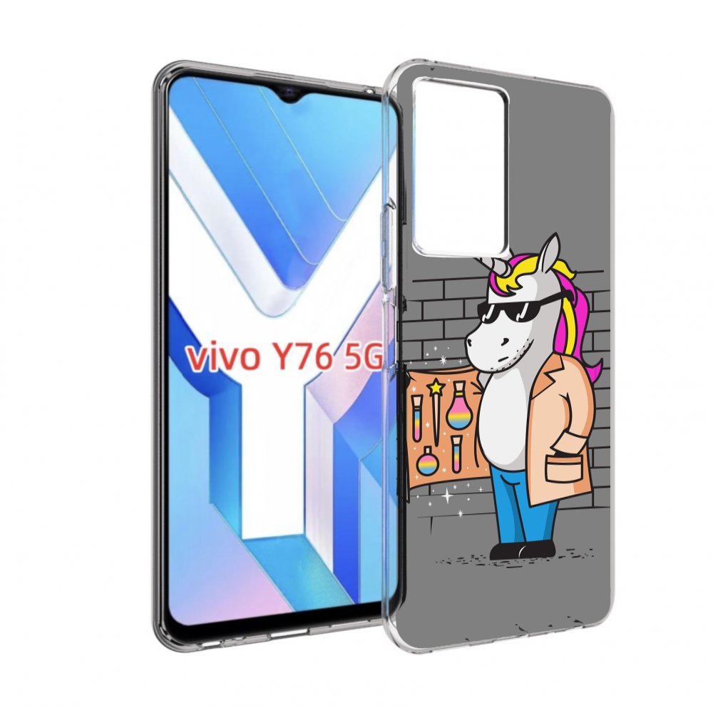 

Чехол MyPads Продавец-единорог для Vivo Y76 5G, Прозрачный, Tocco