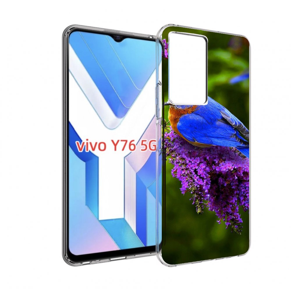 

Чехол MyPads Птица-сиреневая для Vivo Y76 5G, Прозрачный, Tocco