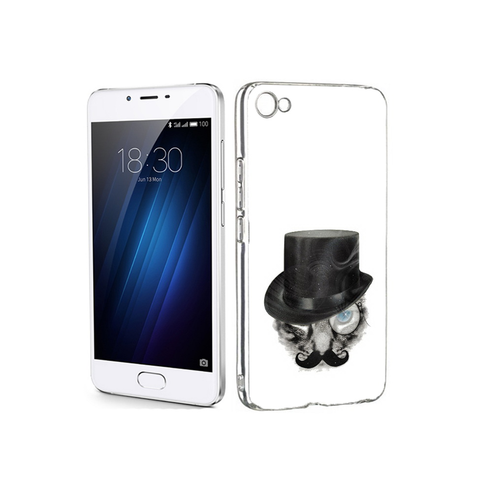 

Чехол MyPads Tocco для Meizu U20 интелегентный кот (PT50622.85.378), Прозрачный, Tocco