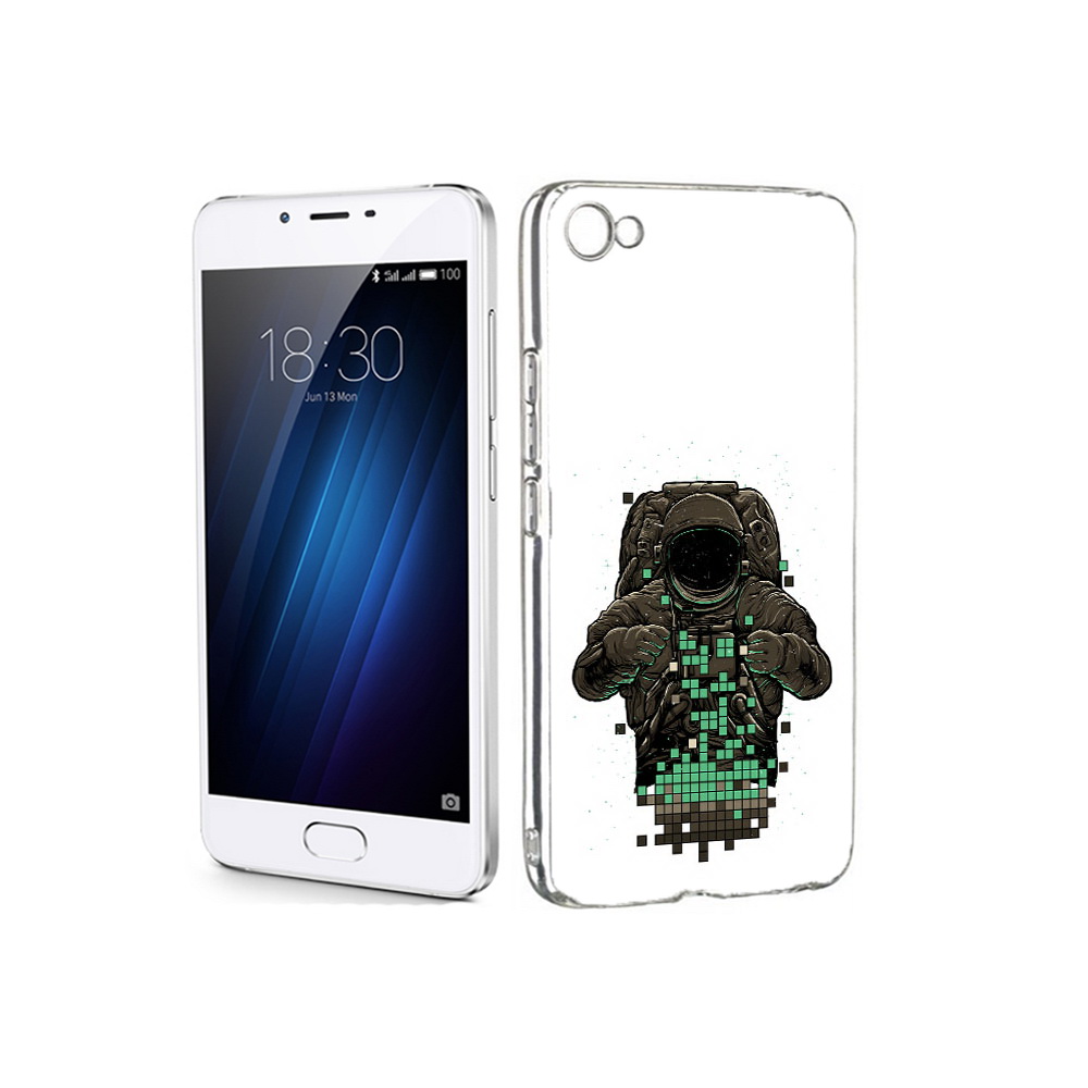 

Чехол MyPads Tocco для Meizu U20 космонавт с пикселями (PT50622.85.394), Прозрачный, Tocco