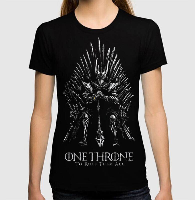 

Футболка женская Dream Shirts Саурон на Железном троне Женская 10007171 черная L, Саурон на Железном троне Женская 10007171