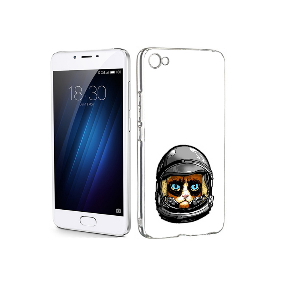 

Чехол MyPads Tocco для Meizu U20 кот космонавт (PT50622.85.400), Прозрачный, Tocco