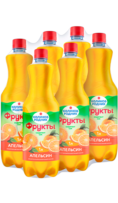 

Напиток безалкогольный негазированный "Калинов Родник Фрукты" Апельсин 1,0 л. (6 шт)