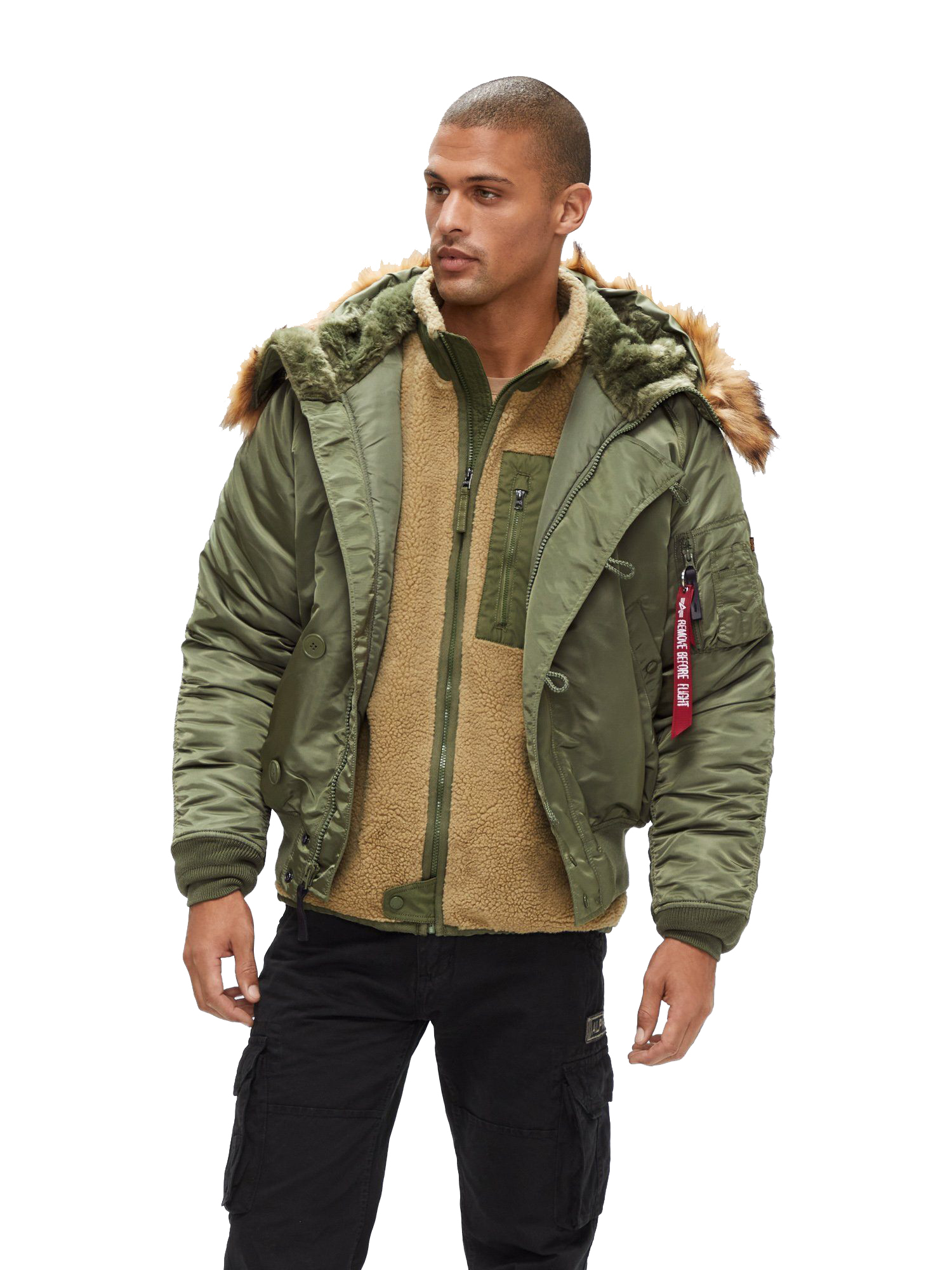 

Парка мужская Alpha Industries N-2B зеленая XL, Зеленый, N-2B