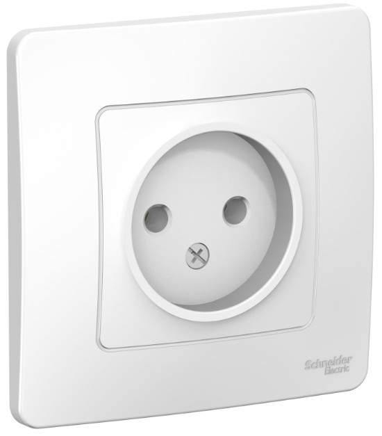 Розетка Schneider Electric Blanca, 1-мест., арт. 622392, скрытой установки, белый, 5 шт.