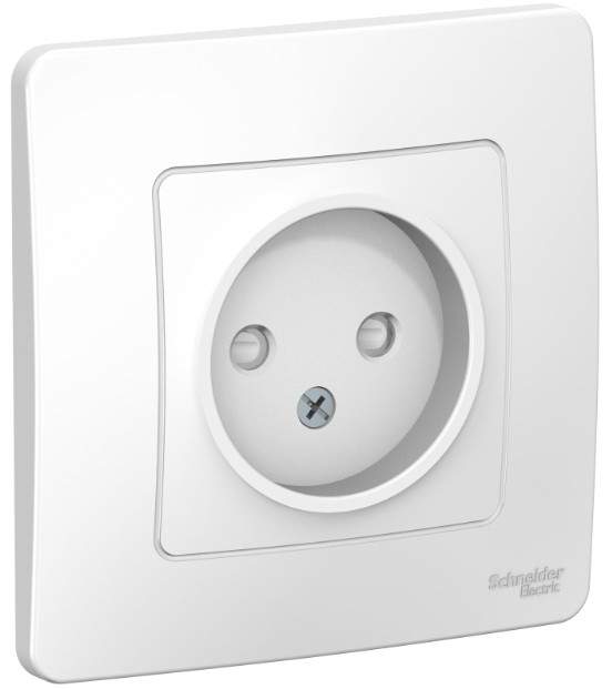 фото Розетка schneider electric blanca, 1-мест., арт. 622398, скрытой установки, белый, 5 шт.