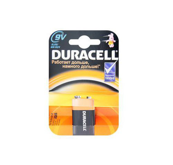 Батарейка DURACELL 6LP3146/MN1604 9В (9V) крона 1 штука в блистере