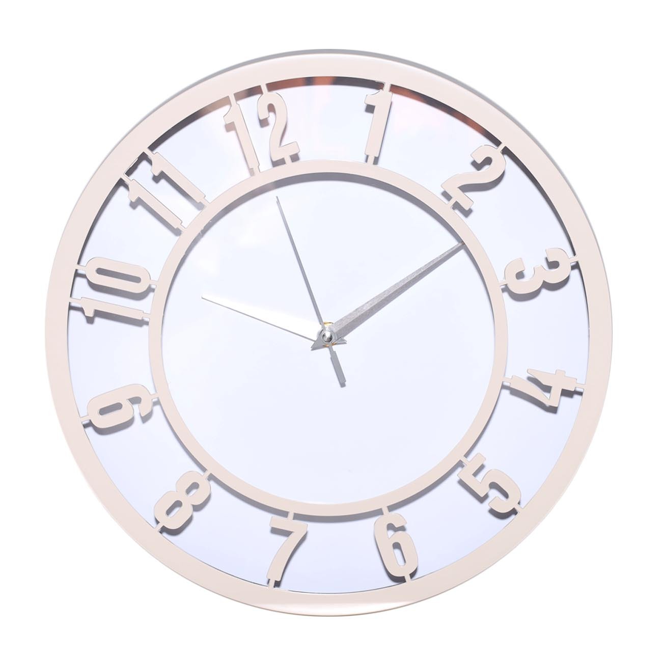 Часы настенные Kuchenland, 30 см, пластик/стекло, круглые, бежевый, Graphic