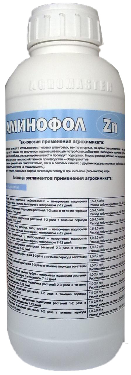 

Минеральное удобрение комплексное АгроМастер Аминофол Zn 22508 1 л