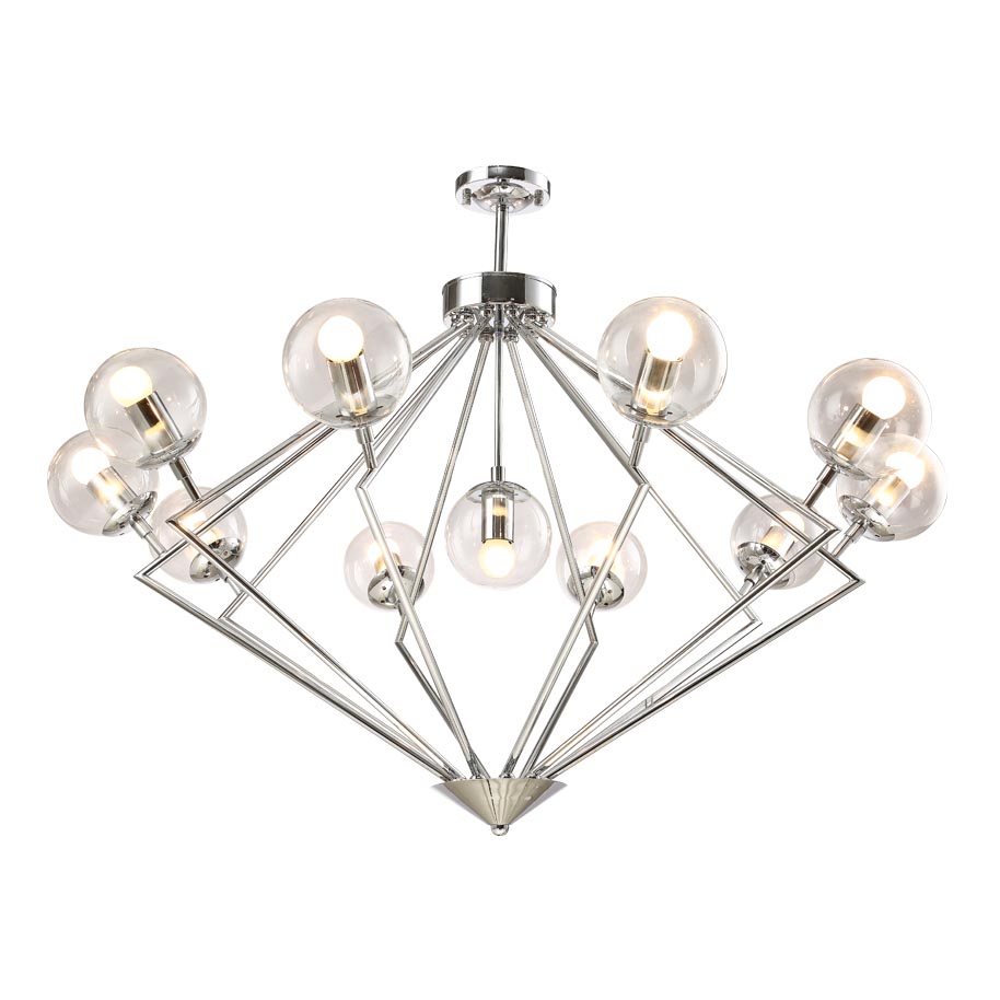 

Crystal Lux Подвесная люстра Crystal Lux Fabricio SP11 Chrome/Transparente
