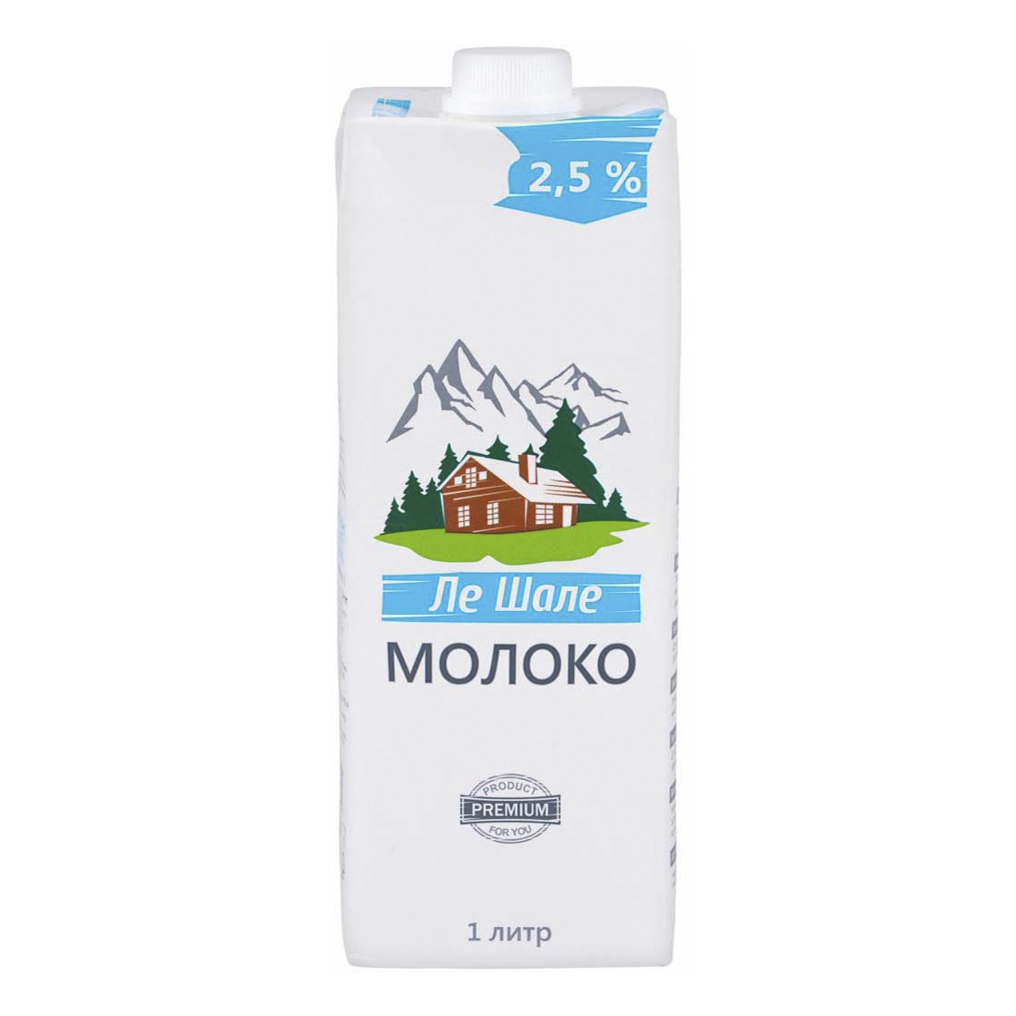 

Молоко 2,5% пастеризованное 1 л Ле Шале