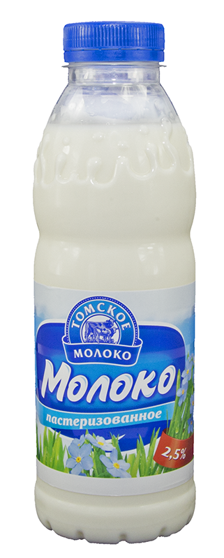 

Молоко 2,5% пастеризованное 500 мл Томское Молоко