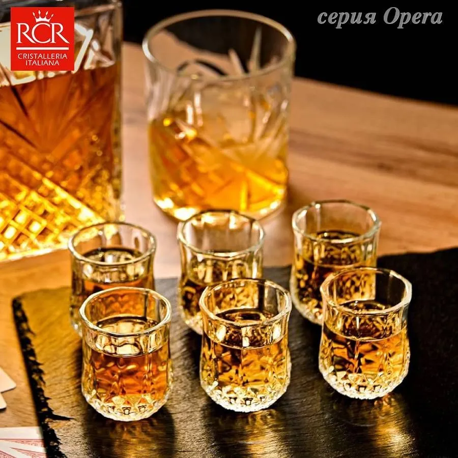 

Стопка 60 мл Style Opera RCR Cristalleria, 6шт, Прозрачный