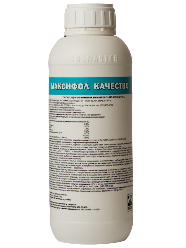 

Минеральное удобрение комплексное АгроМастер Максифол Качество 22519 1 л