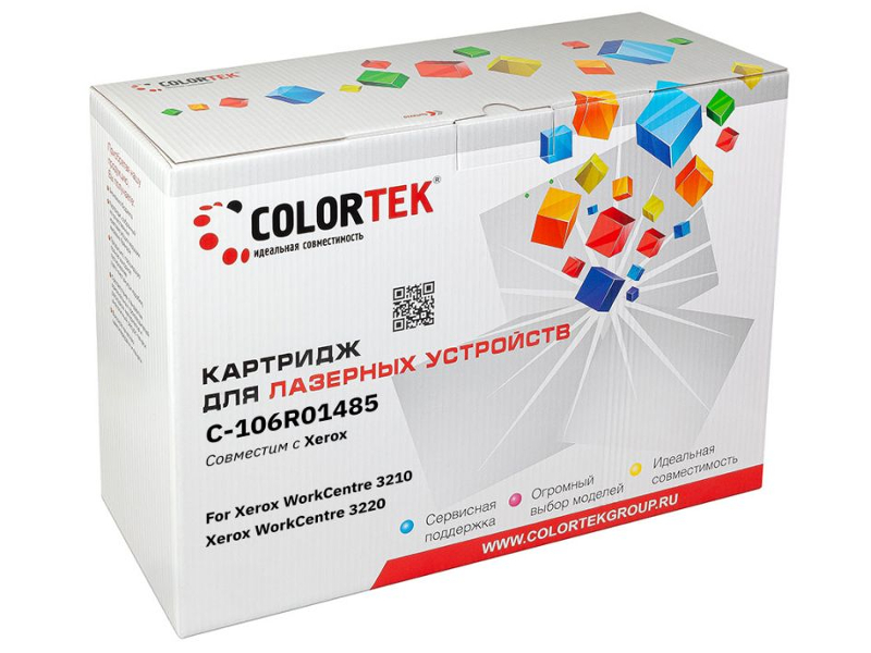 фото Картридж colortek (схожий с xerox 106r01485) black для xerox workcentre 3210/3220